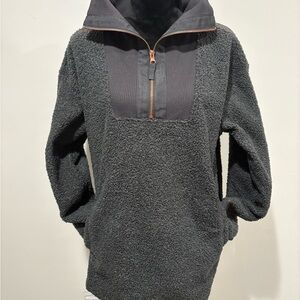 Maurices Charcoal 1/4 Zip-Up Sweater